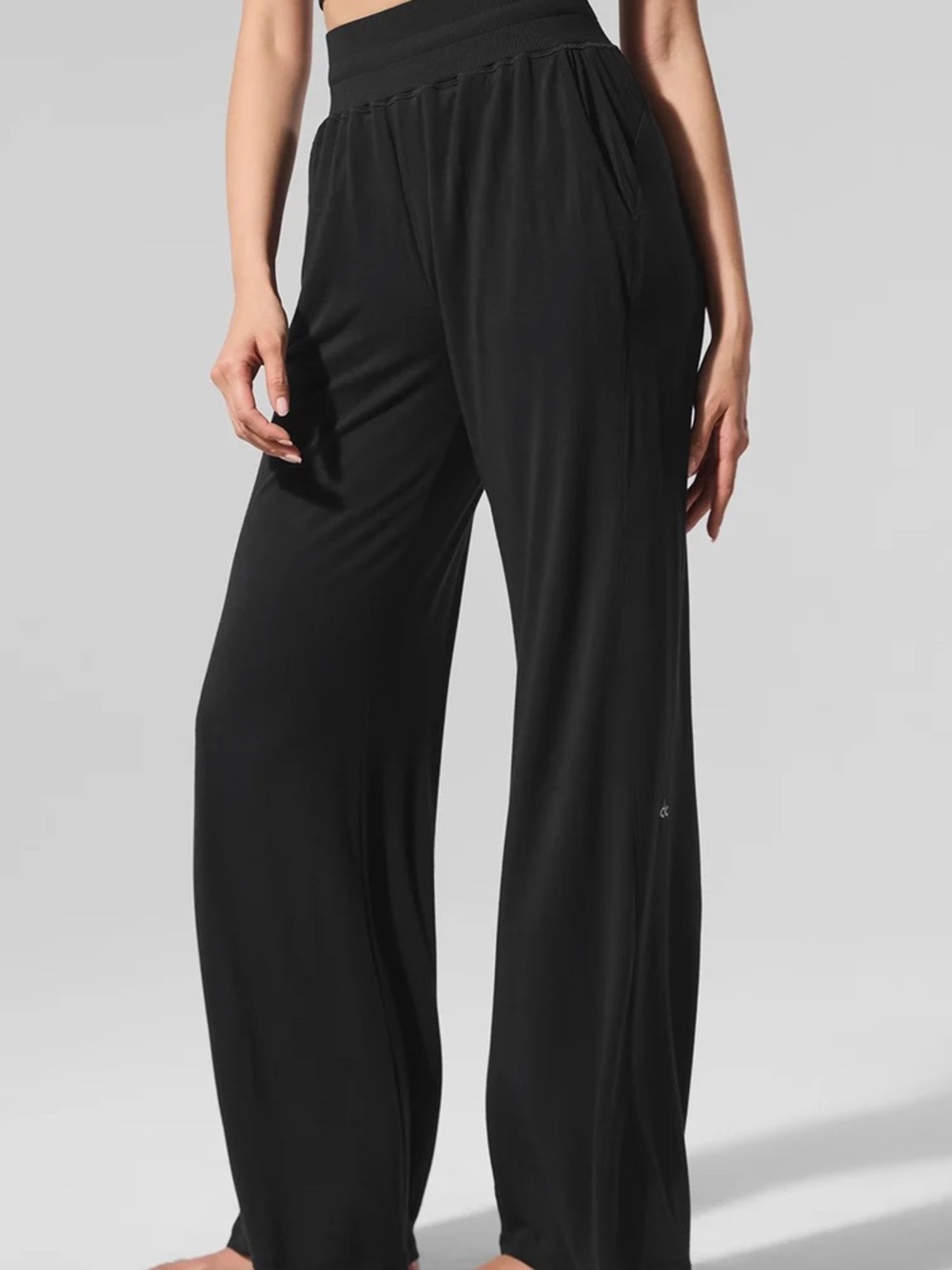 ALO Yoga Semi-Sheer Delicate Lounge Flare Pant (Regular) size M NWT